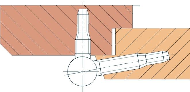 Actual product image Sassba 11 R Door hinges for fire doors VSSM EI30