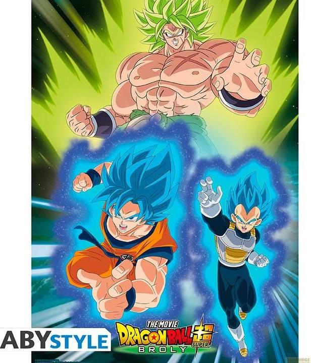 Actual product image ABYstyle DRAGON BALL BROLY - Set 2 Chibi Posters - Broly 52x38 x4