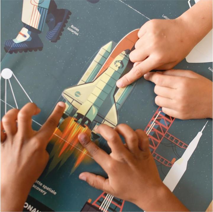 Image du produit Poppik Autocollants Poster éducatif Astronomie