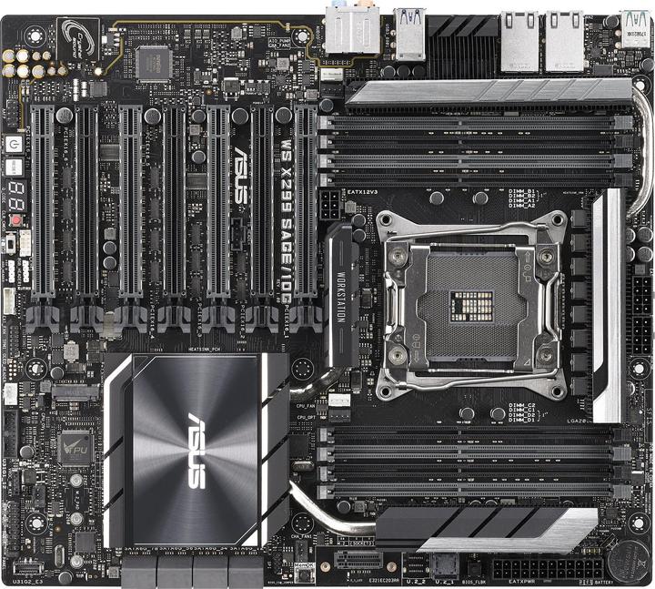 Produktbild ASUS Ws X299 Sage/10g (LGA 2066, Intel X299, SSI CEB)