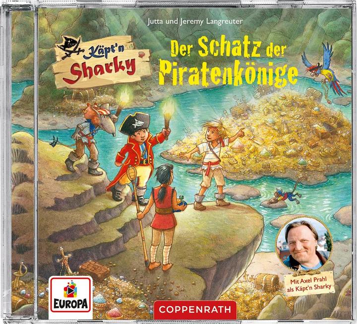 Actual product image CD Radio play: Käpt'n Sharky - The treasure of the pirate kings (Jutta Longreuter, Jeremy Langreuter, Silvio Neuendorf, Axel Prahl, German)
