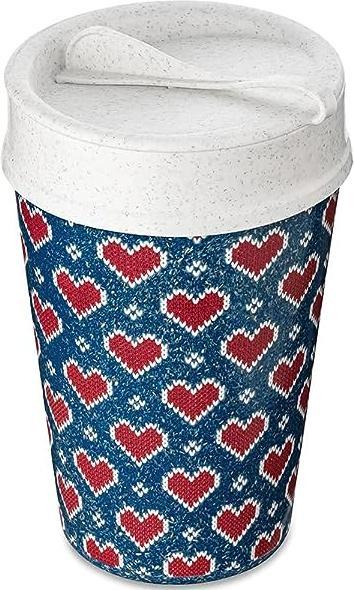 Koziol Iso To Go Red Hearts, 400 ml (0.40 l)