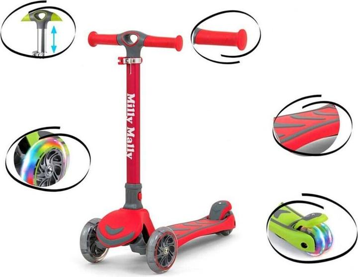 Image du produit Mally Trottinette pour enfants Milly Step Junior, rouge