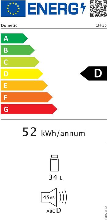 Energie-Label Dometic CFF35 EU Version (34 l)