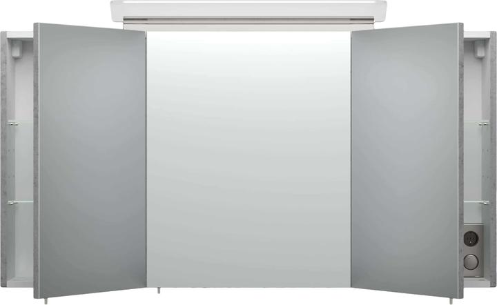 Produktbild Emotion Spiegelschrank inkl. Design LED-Lampe und Glasböden (120 x 17 x 62 cm)