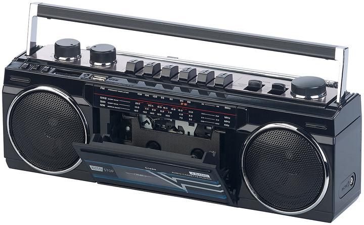 Produktbild Auvisio Retro-Boombox mit Kassetten-Player