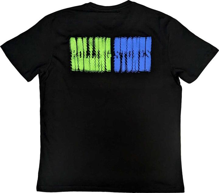 Actual product image The Rolling Stones Unisex Adult Distorted Tongue T-Shirt (M)