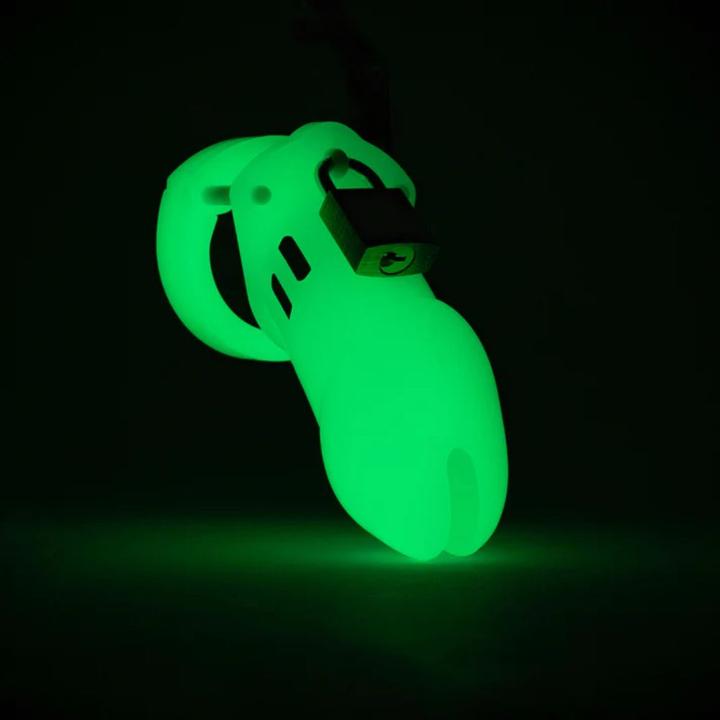 Actual product image CB-X - Glow-in-the-dark Chastity Cage