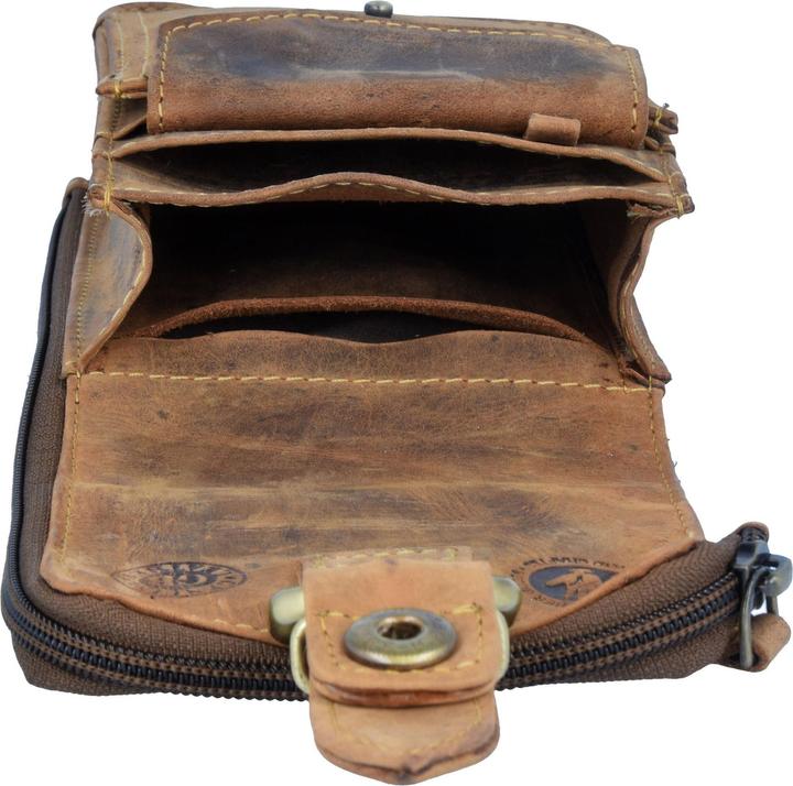 Image du produit Greenburry Sac banane vintage en cuir 10 cm