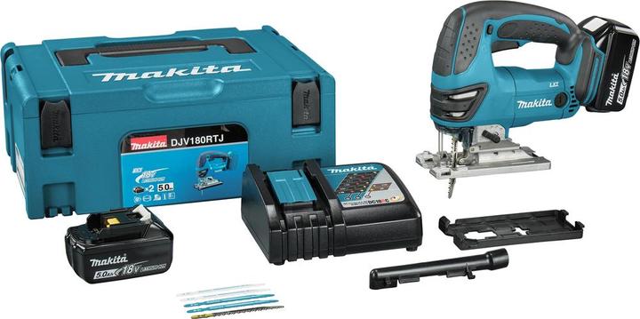 Image du produit Makita DJV180RTJ 18V Li-Ion Accu decoupeerzaag set in Mbox - D-greep - variable