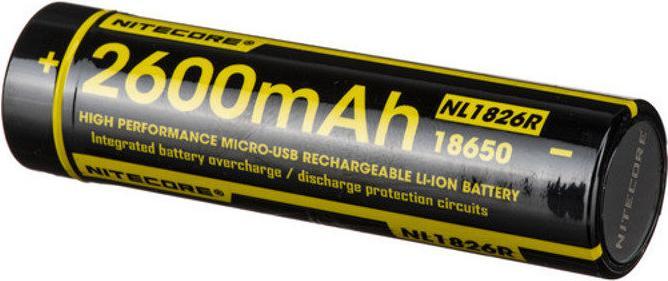 Immagine prodotto Nitecore 18650 USB Akku 2600mAh NL1826r