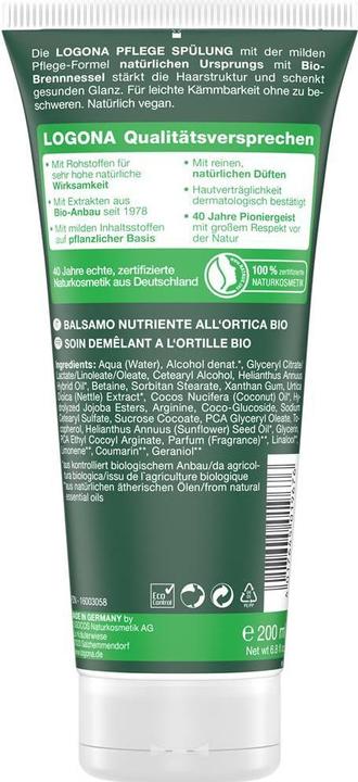 Produktbild Logona Haarspülung Bio-Brennnessel 200 ml (200 ml)