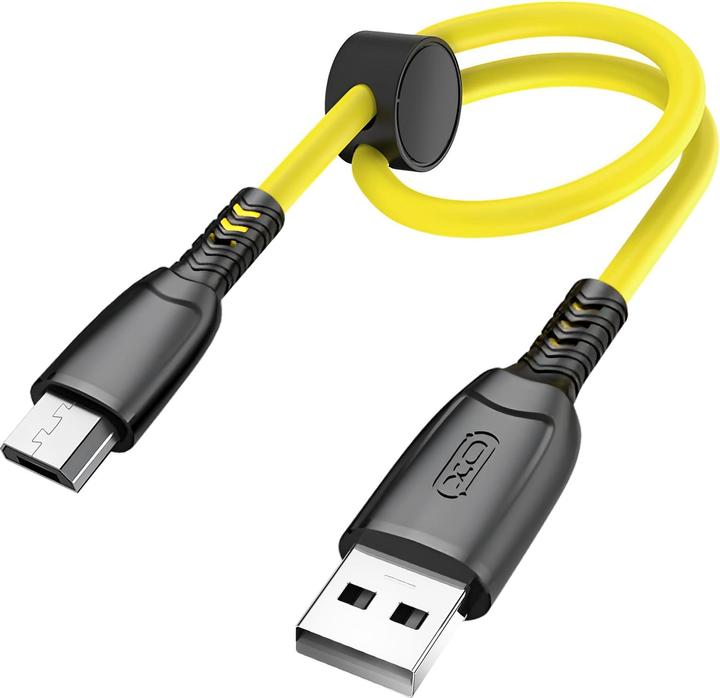 Produktbild xO Kabel NB247 USB - microUSB 0,25 m 6A gelb (0.25 m, USB 1.0)