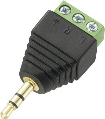 Produktbild Tru Components LT-PJ-3.5 Klinken-Steckverbinder 3.5 mm Stecker, gerade Polzahl: 3 Stereo Schwarz 1 St.