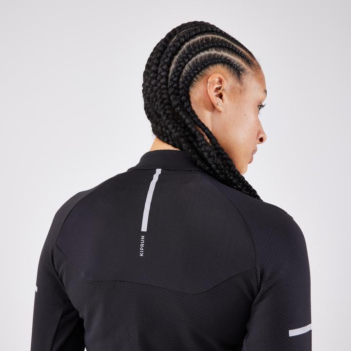 Produktbild Kiprun Laufshirt langarm Damen - Warm Light schwarz (42)