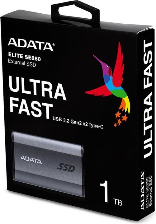 Productafbeelding Adata SSD SE880 U3.2 USB 3.2 1TB, grijs (1000 GB)