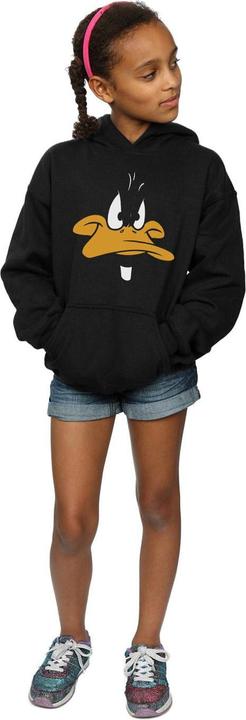 Produktbild Looney Tunes Daffy Duck Big Face Kapuzenpullover Mädchen (140, 146)