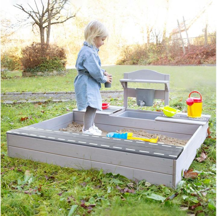 Actual product image Roba Sandkasten mit Matschküche 54x117x118 cm