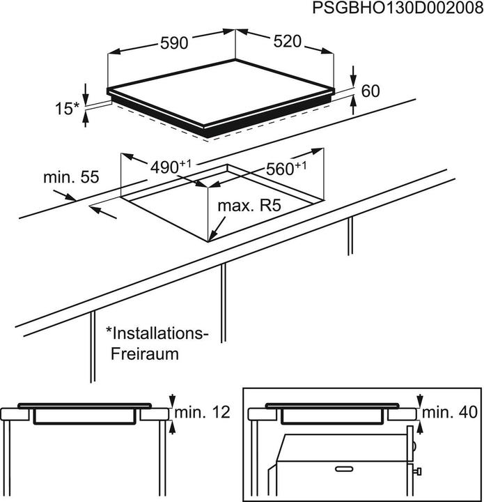 Produktbild Electrolux Induction hob EIT60420C