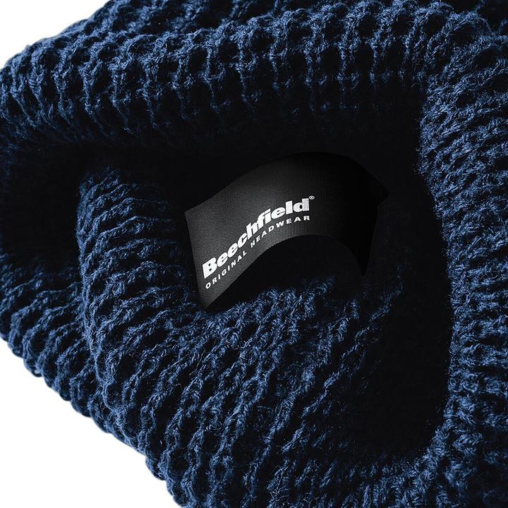 Actual product image Beechfield Winter knitted hat in waffle look (One size)