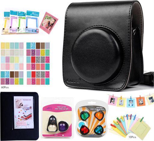 Caiul Custodia set 8in1 Custodia + album + cornici + filtri per Fujifilm Instax Mini 90 (Borsa per accessori per fotocamere)