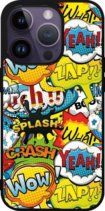 Immagine prodotto PhoneLook Copertina in silicone nero cartoni animati slogan (Apple iPhone 15 Pro)