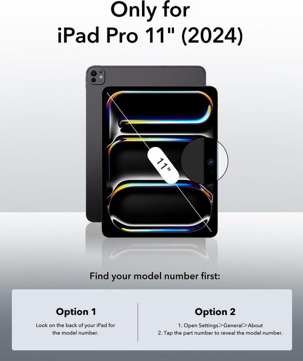 Actual product image ESR Rebound Magnetic Case (iPad Air 10.9 (2022), iPad Air 11 2024 (M2), IPad Air 10.9 (2020), IPad 11" (2018/2020/2021))