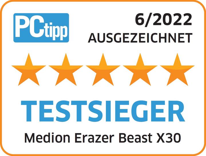 Image du produit Medion Erazer Beast X30 RTX 3080 Ti (17.30", Intel Core i9-12900HK, 32 Go, 2000 Go, CH)