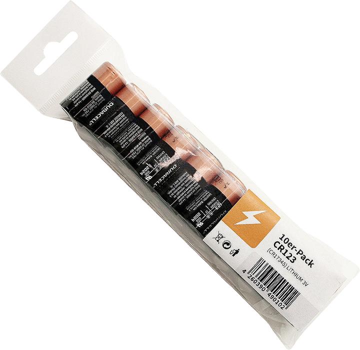 Produktbild Duracell Cr-123a (10 Stk., CR123A, 1550 mAh)