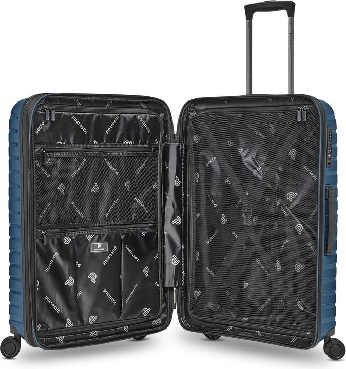 Immagine prodotto Pactastic Collection 04 THE THREE SET + 4 Rollen Kofferset 3-teilig mit Dehnfalte (216 l, XL (da 115l))