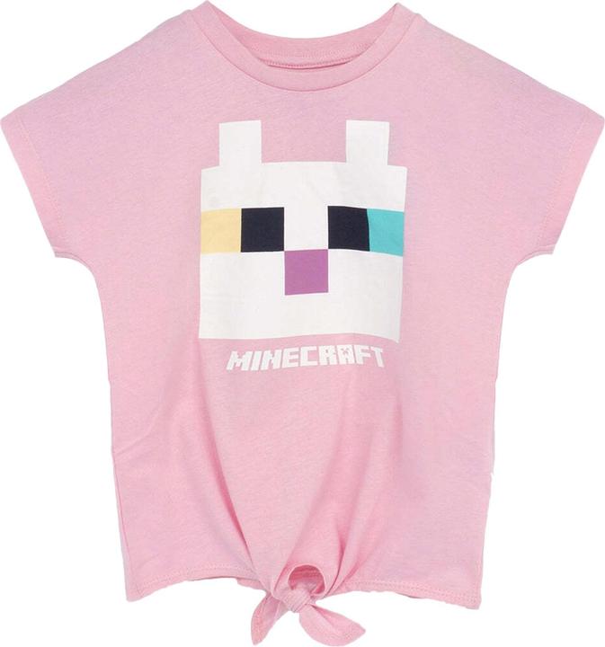 Produktbild Minecraft TShirt Front mit Knoten Mädchen (140)