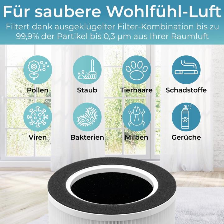 Produktbild KLAMER Luftreiniger 300i mit HEPA Filter CADR Spitzenleistung von 220 m³/h (50 m²)