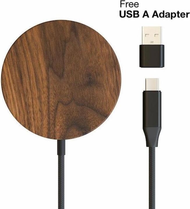 Woodcessories Wireless Charger MagPad Walnut 10W (10 W)