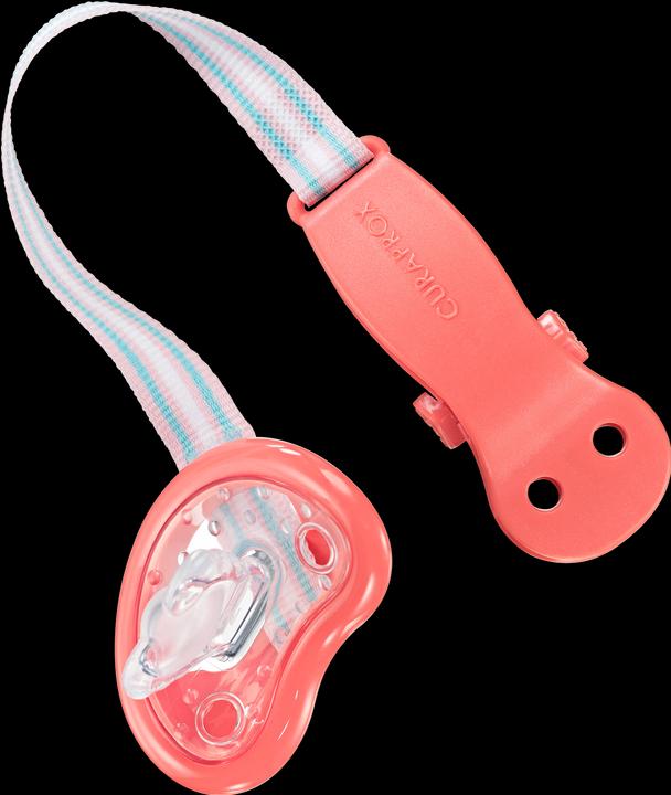 Curaprox Baby dummy holder coral (1 x, from birth)