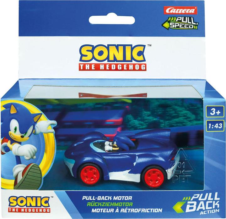 Actual product image Carrera Pull back Car Team Sonic Racing - Sonic Speed Star