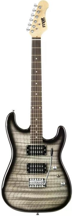Produktbild Max E-Gitarre GigKit Quilted Style Schwarz (E-Gitarre, Holz)