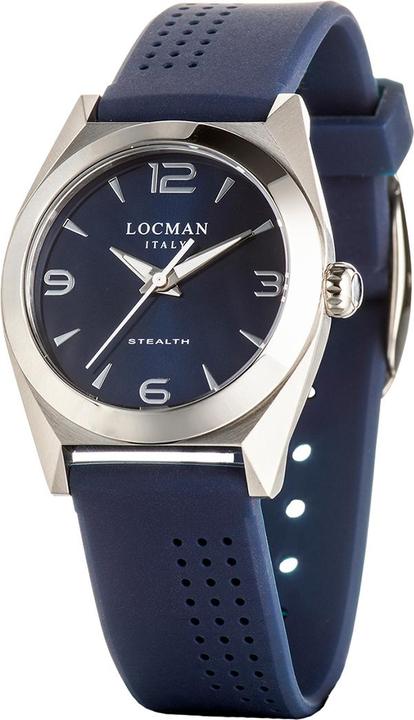 Actual product image Locman Italy Ladies' Watch Stealth Lady blue Ref. 0804 (Watch with gemstone, 33 mm)