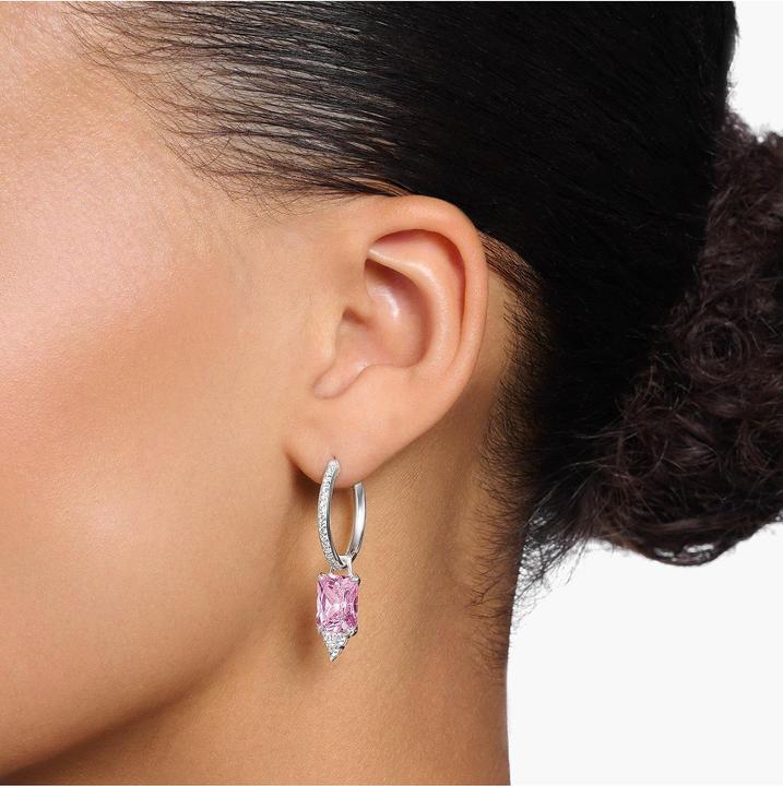 Image du produit Thomas Sabo Créoles pierre rose argent (Argent 925)