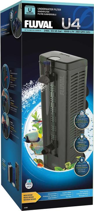 Fluval U4 (240 l, Innenfilter, Süsswasser, Meerwasser)