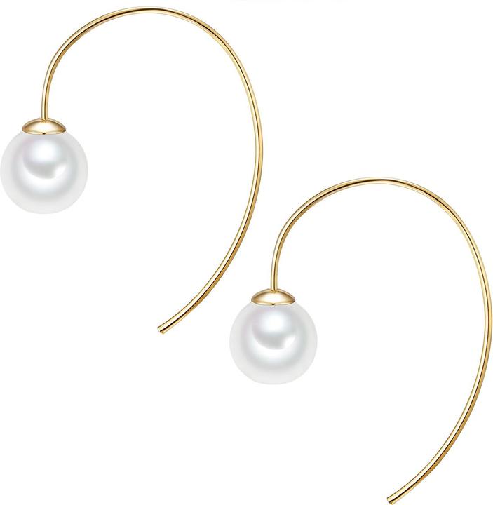 Actual product image Lulu & Jane Ladies brass shell pearl yellow gold - 29259 (Brass)