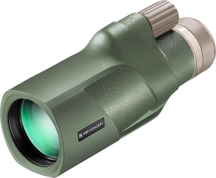 Image du produit K&F Concept Monoculaire 12*50 BAK4 HD avec queue d'aronde Akka vert armée (12 x, 50 mm)