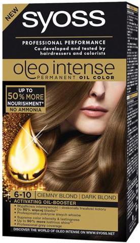 Syoss Oleo Intense Hair Dye 6-10 Dark For light hair (6-10 Dark)