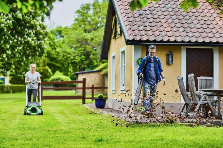Actual product image Greenworks GD60BPB 60V "DigiPro" (Rechargeable battery operated, Leaf blower)