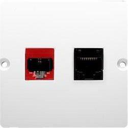 Produktbild Kontakt Simon RJ45 cat.5e computer socket + RJ12 telephone socket (0.03 m)