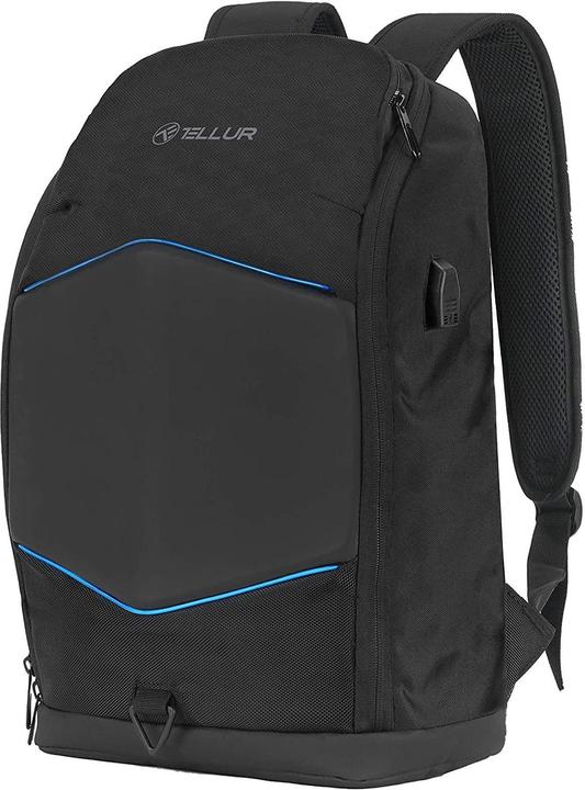 Produktbild Tellur 15.6 Notebook Backpack Illuminated Strip, USB port, juodas