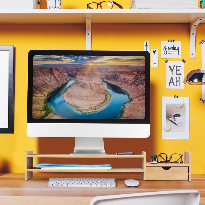 Actual product image Relaxdays Bamboo Screen Stand