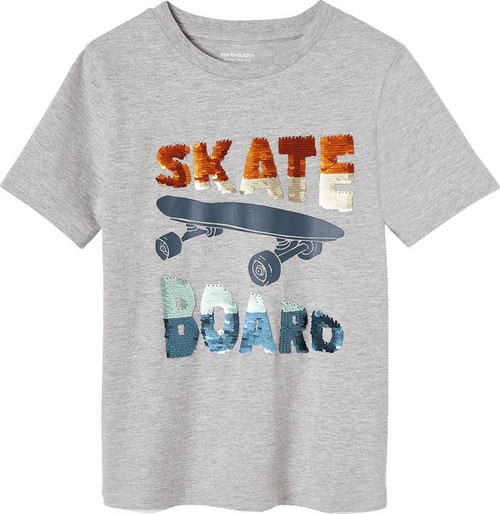 Vertbaudet Jungen T-Shirt mit Wendepailletten (86)