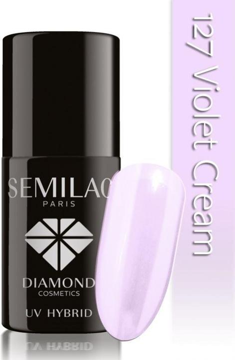 Semilac UV Hybrid Varnish 127 Violet Cream 7ml (UV gel varnish)
