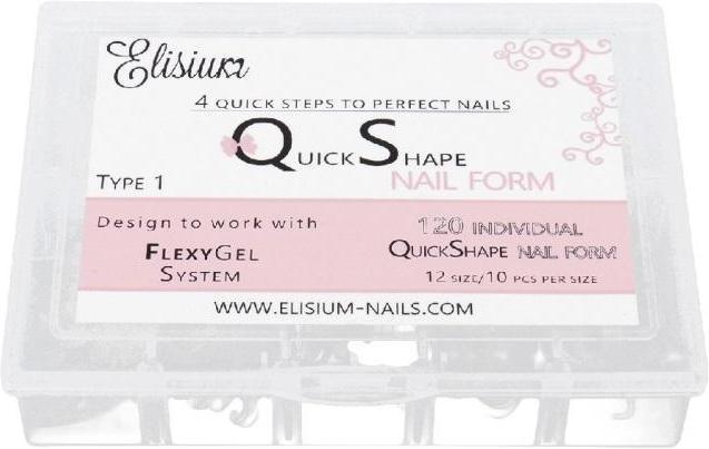 Immagine prodotto Elisium Formine per unghie Quick Shape Tipo 1 per l'allungamento delle unghie 120 pz.