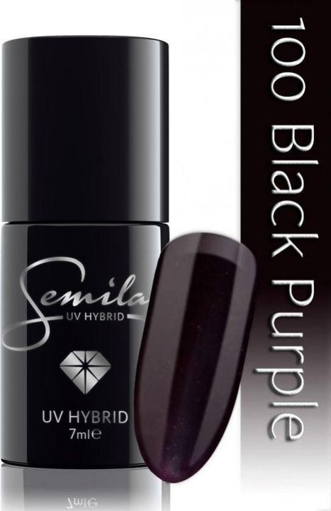 Semilac 100 Black Purple 7ml (100 Black Purple, UV-Gel Lack)